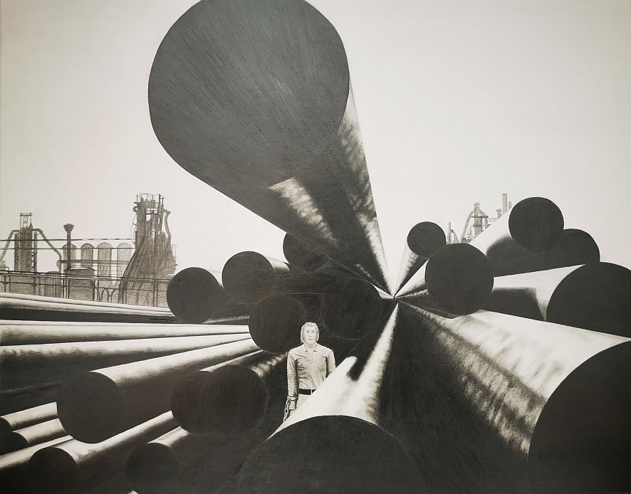 Renato Liermann: O.T. (Die Bedrohung_nach Chargesheimer). Bleistift/Karton (1976) Renato Liermann: O.T. (Die Bedrohung_nach Chargesheimer). Bleistift/Karton (1976)