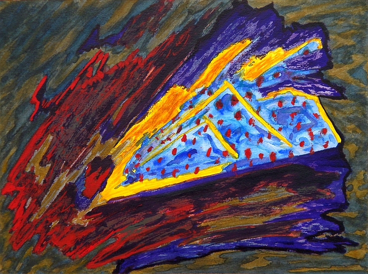 Renato Liermann: O.T. (Forest). Aquarell/Bütten (1989) Renato Liermann: O.T. (Forest). Aquarell/Bütten (1989)