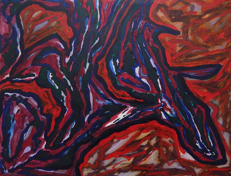 Renato Liermann: O.T. (Landschaft X). Aquarell/Bütten (1989) Renato Liermann: O.T. (Landschaft X). Aquarell/Bütten (1989)