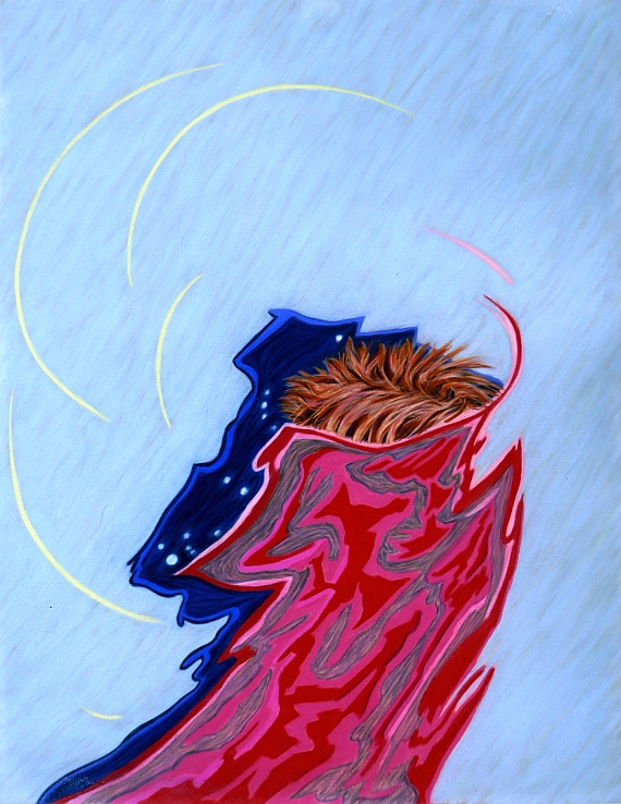 Renato Liermann: Porträt XII (A.W.). Pastellkreide/Karton (1988) Renato Liermann: Porträt XII (A.W.). Pastellkreide/Karton (1988)