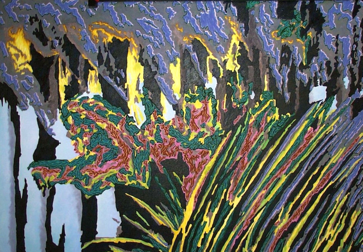 Renato Liermann: O.T. (Teichstudie). Öl/Leinwand (1996) Renato Liermann: O.T. (Teichstudie). Öl/Leinwand (1996)