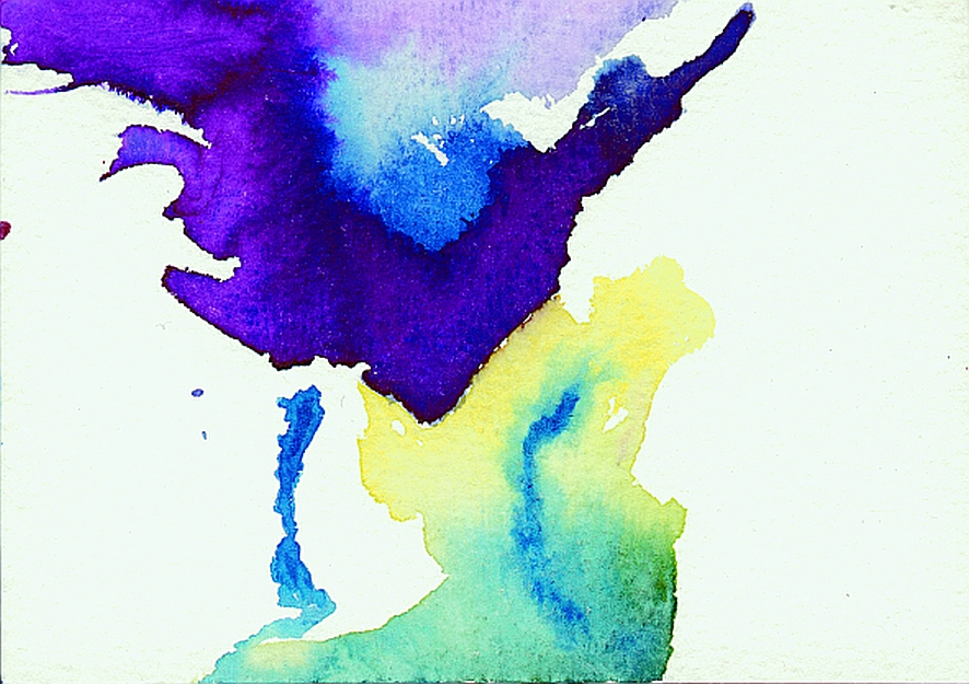 Renato Liermann: O.T. (Begegnung I). Aquarell/Büttenpapier (2000) Renato Liermann: O.T. (Begegnung I). Aquarell/Büttenpapier (2000)