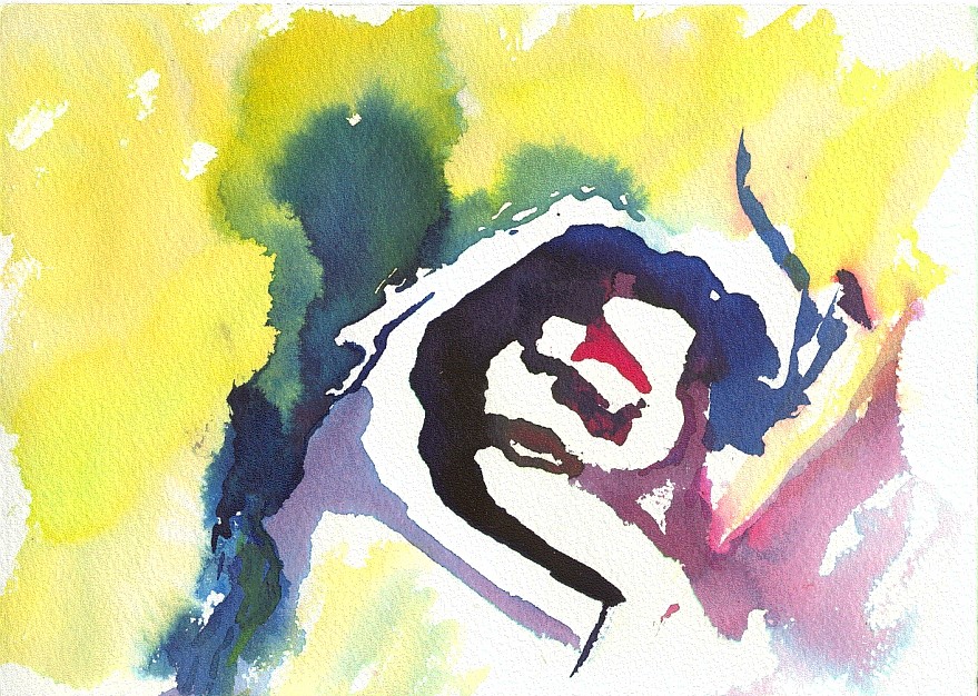 Renato Liermann: O.T. (Begegnung X). Aquarell/Büttenpapier (2001) Renato Liermann: O.T. (Begegnung X). Aquarell/Büttenpapier (2001)