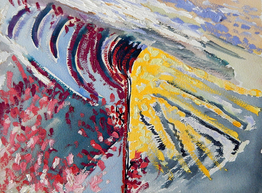 Renato Liermann: O.T. (Landschaft 5). Aquarell/Büttenpapier (2005) Renato Liermann: O.T. (Landschaft 5). Aquarell/Büttenpapier (2005)