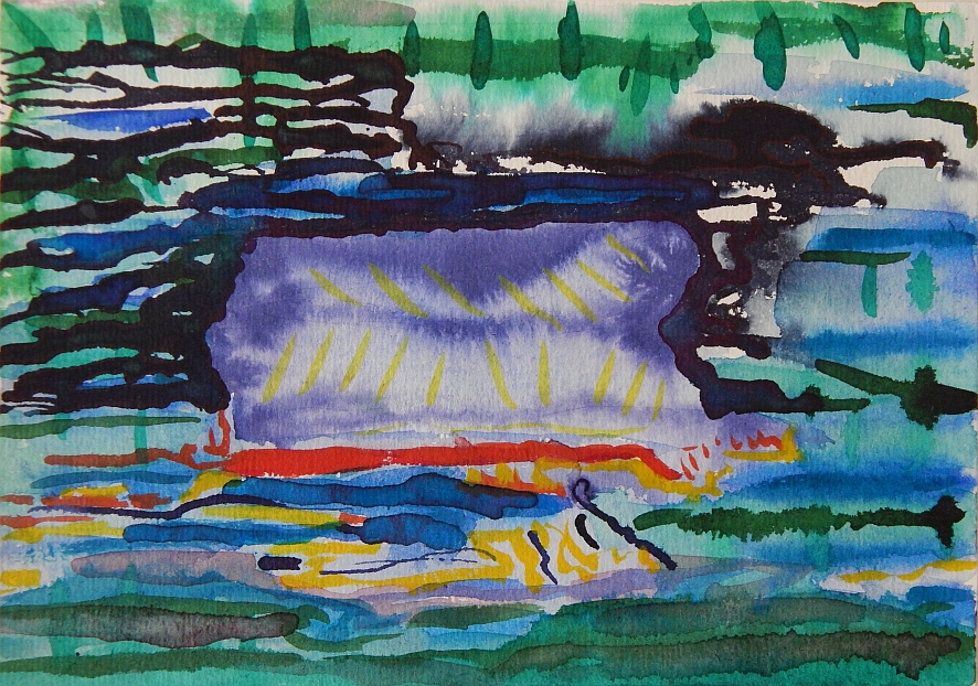 Renato Liermann: O.T. (Landschaft 11). Aquarell/Büttenpapier (2005) Renato Liermann: O.T. (Landschaft 11). Aquarell/Büttenpapier (2005)