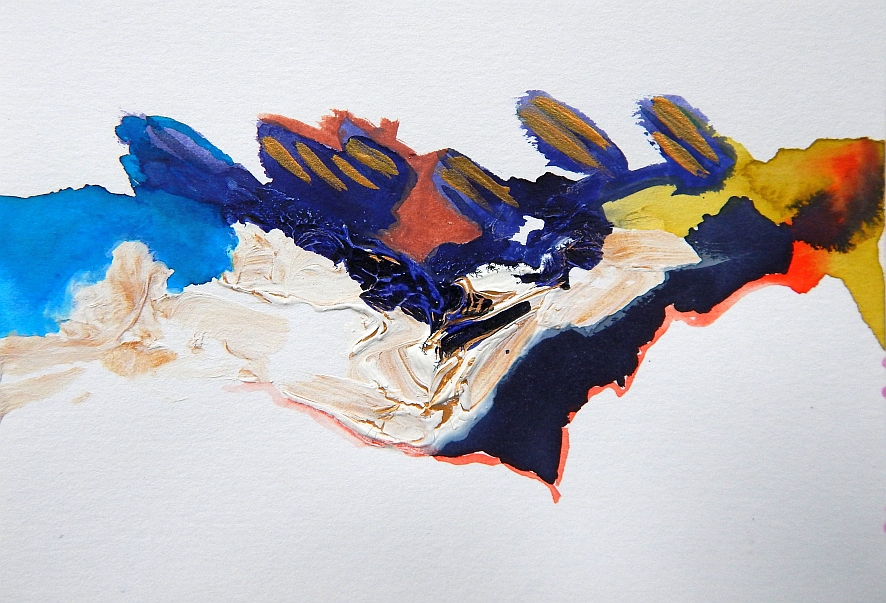 Renato Liermann: Weg. Aquarell/Büttenpapier (2009) Renato Liermann: Weg. Aquarell/Büttenpapier (2009)